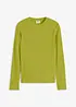 Geribde longsleeve van puur katoen, bonprix