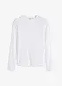 Geribde longsleeve van puur katoen, bonprix