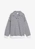Sweater met V-hals en polokraag, bonprix