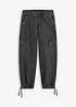 Cargo jeans met mid waist, bonprix