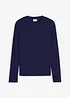 Geribde longsleeve van puur katoen, bonprix