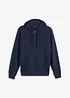 Sweater met capuchon en ritssluiting, bonprix