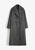 Lange oversized jas in wollen look met dubbele knopen, bonprix