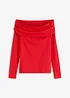 Carmen-shirt met plooitjes, bonprix