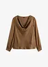 Blouse van fijn satijn, bonprix
