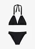 Halter bikini (2-dlg. set) met gerecycled polyamide, bonprix