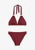 Halter bikini (2-dlg. set) met gerecycled polyamide, bonprix