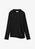 Longsleeve van crêpe, bonprix