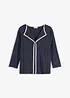 Shirt met contrasterende boorden, bonprix