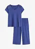 Capri pyjama met wijde culotte, bonprix