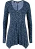 Puntig toelopend jersey shirt, halflange mouw, bonprix