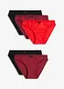 Slip (set van 5) met biologisch katoen, bonprix