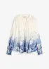 Blouse met zijde, bonprix
