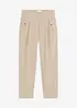 Lichte twill broek in paperbag stijl, bonprix