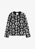 Gewatteerde jas met print, bonprix