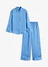 Oversized pyjama van satijn, bonprix