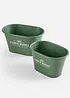 Ovale plantenpotten (2-dlg. set), bonprix