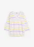 Slub shirt van biologisch katoen, 3/4 mouwen, bonprix