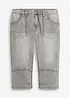Regular fit 3/4 stretch jeans, straight, bonprix