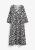 Midi jurk van vloeiende viscose, bonprix