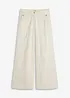 Wide leg broek met stretch, bonprix
