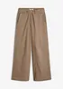 Wide leg broek met stretch, bonprix