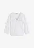 Lichte blouse met volants, bonprix