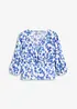 Gesmokt shirt, bonprix