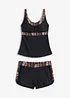 Lange tankini met zwemshort (2-dlg. set), bonprix