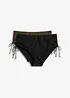 Corrigerend bikinibroekje (set van 2), licht corrigerend, bonprix