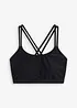 Bralette bikinitop met gekruiste bandjes, bonprix