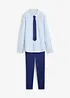 Chino, overhemd en stropdas (3-dlg. set), bonprix
