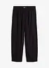 Slip-on broek met linnen, 7/8 lengte, bonprix