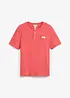 Henley shirt met comfort fit van puur biologisch katoen, korte mouw, bonprix