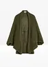 Ajour gebreide poncho met linnen, bonprix