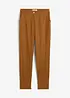 Cropped high waist broek in een linnen-viscosemix, bonprix