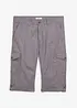 Lange cargo bermuda met linnen, regular fit, bonprix