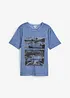 T-shirt van biologisch katoen in washed out look, bonprix