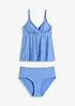 Tankini (2-dlg. set) van glanzend materiaal, bonprix