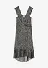 Jersey jurk met volants, bonprix