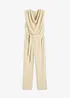 Jersey jumpsuit met schoudervullingen, bonprix