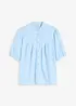 Mousseline blouse met korte mouwen, bonprix