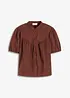 Mousseline blouse met korte mouwen, bonprix
