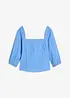Blouse met pofmouwen en gesmokt detail, bonprix