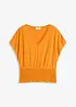 Shirt met gesmokte zoom, bonprix