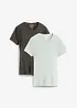 Zwangerschapsshirt / voedingsshirt (set van 2) van biologisch katoen, bonprix