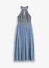Maxi jurk met geborduurde pailletten, bonprix