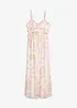 Gedessineerde maxi jurk van mesh, bonprix