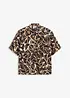 Gedessineerde blouse in linnnlook, bonprix