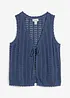 Mouwloos ajour vest, bonprix